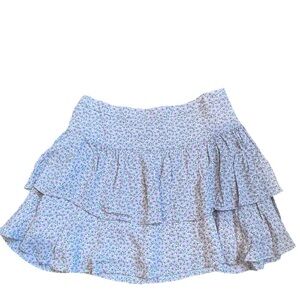 Noize Floral Ruffle Mini Skirt Size Small Cottagecore